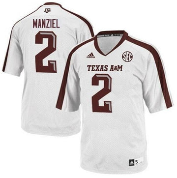 Johnny Manziel Texas A&M Aggies white jersey