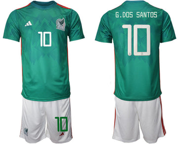 G.dos Santos Mexico National Team green Home jersey