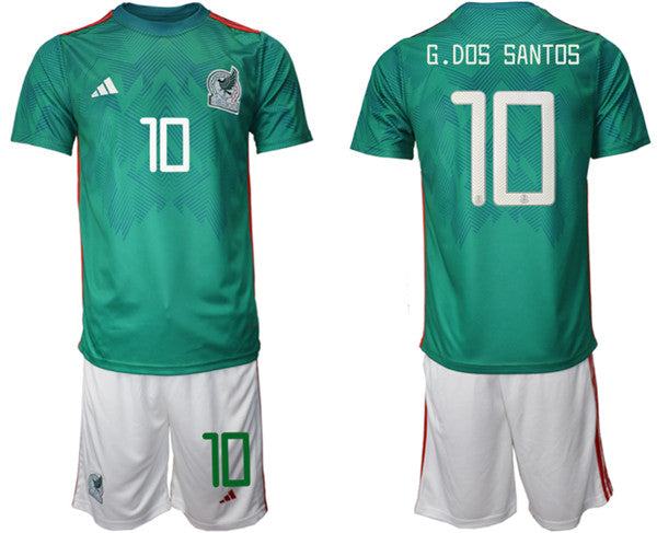 G.dos Santos Mexico National Team green Home jersey