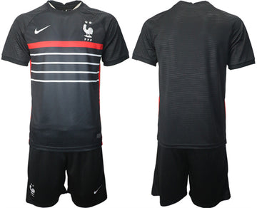 Custom France National Team black Home jersey