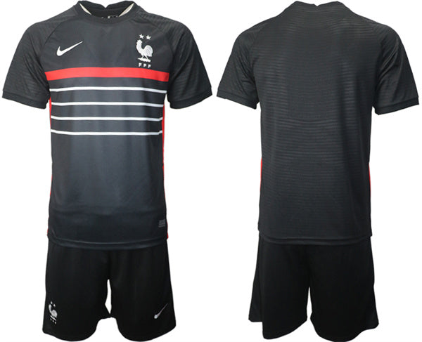 Custom France National Team black Home jersey