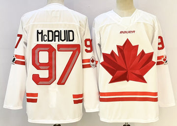 Connor McDavid Team Canada white jersey