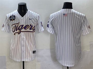 Custom LSU Tigers white jersey