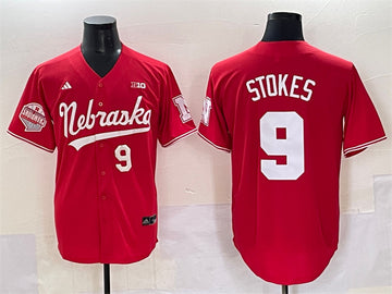 Rhett Stokes Nebraska Huskers red Vapor jersey