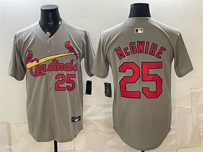 Mark McGwire St. Louis Cardinals gray Limited jersey