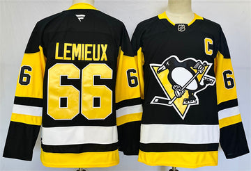 Mario Lemieux Pittsburgh Penguins black Home jersey