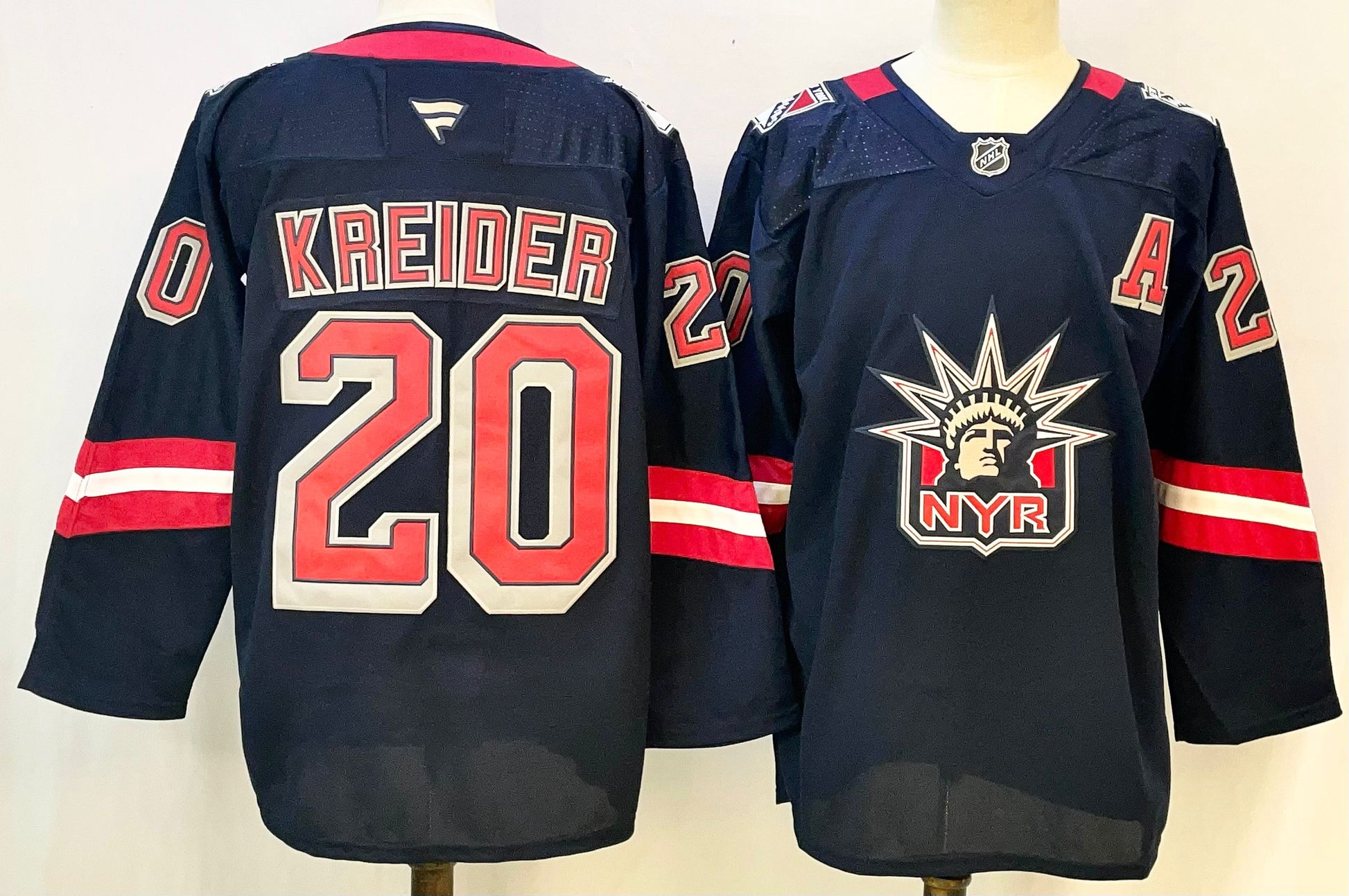 Chris Kreider New York Rangers navy jersey