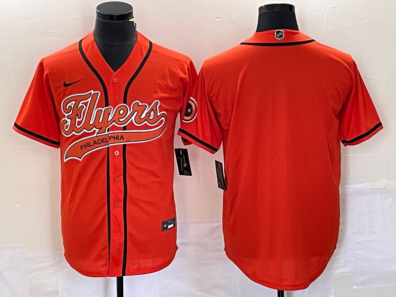 Custom Philadelphia Flyers orange jersey