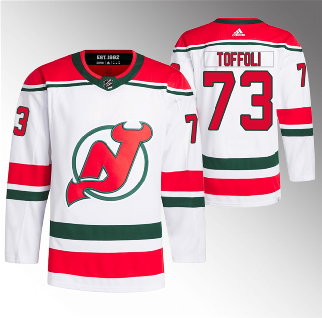 Tyler Toffoli New Jersey Devils white jersey