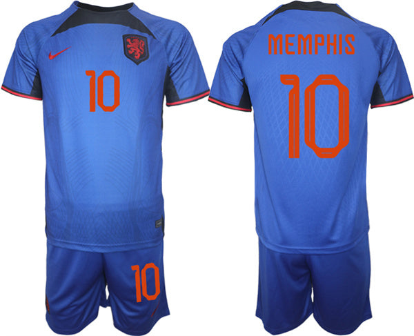 Memphis Netherlands National Team royal Away jersey