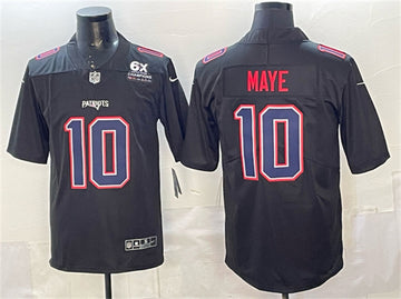 Drake Maye New England Patriots black Vapor jersey