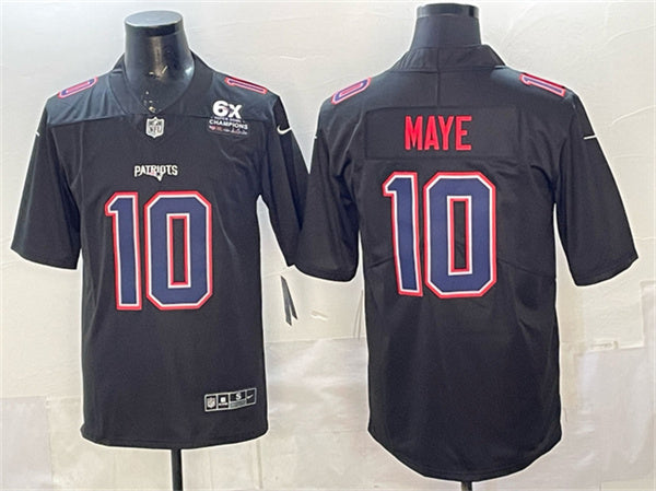 Drake Maye New England Patriots black Vapor jersey