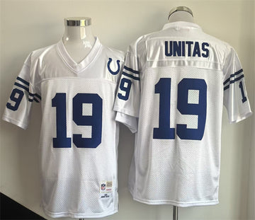Johnny Unitas Indianapolis Colts white Throwback jersey