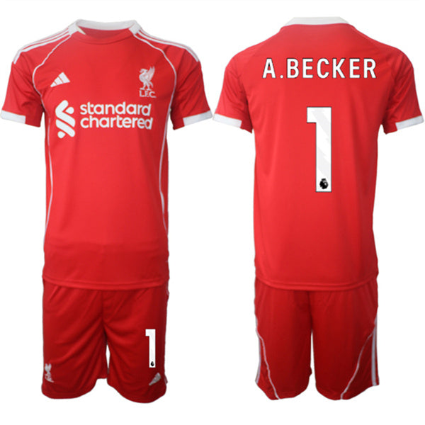 Alisson Becker Liverpool red Home jersey