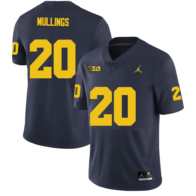 Kalel Mullings Michigan Wolverines navy jersey