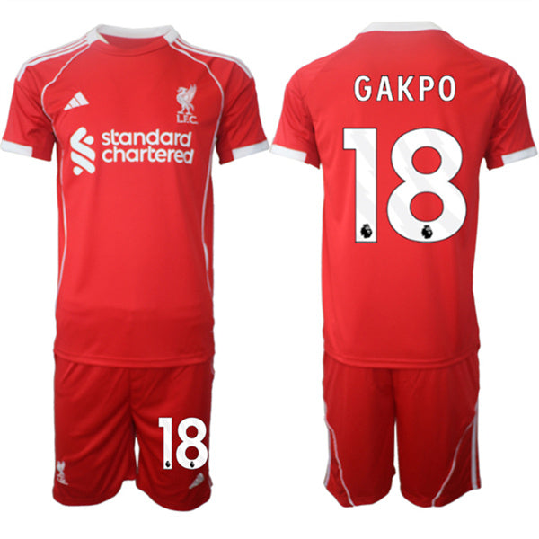 Cody Gakpo Liverpool red Home jersey