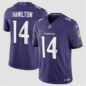 Kyle Hamilton Baltimore Ravens purple Vapor jersey