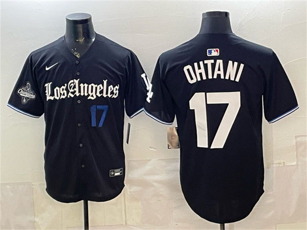 Shohei Ohtani Los Angeles Dodgers black Vapor jersey