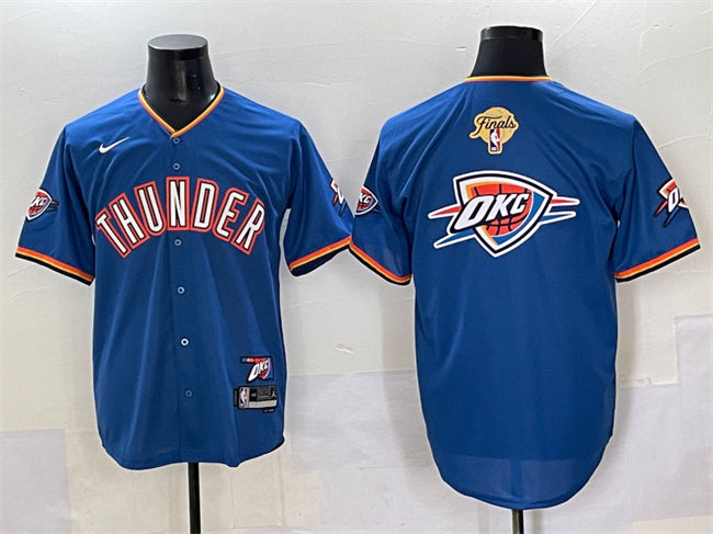 Team Big Logo Oklahoma City Thunder blue Vapor jersey