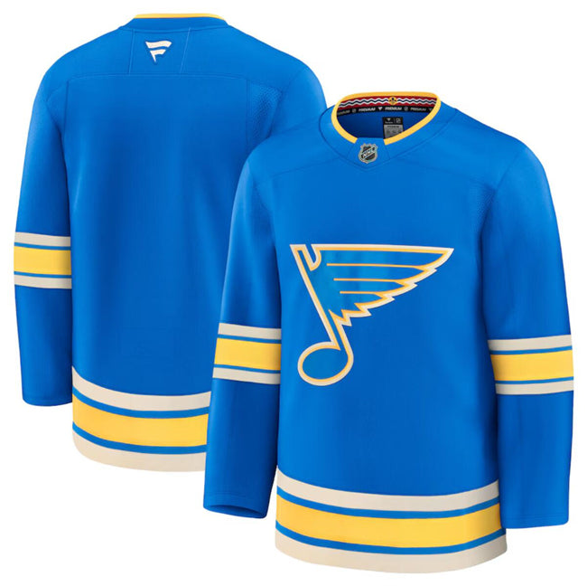 Custom St. Louis Blues blue Alternate jersey