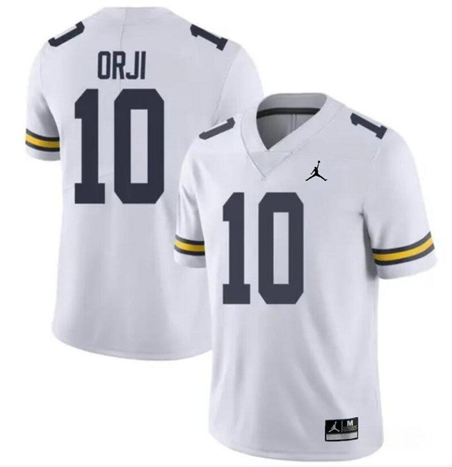 Alex Orji Michigan Wolverines white jersey