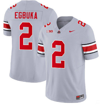 Emeka Egbuka Ohio State Buckeyes gray Limited jersey
