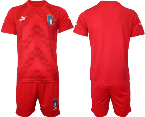 Custom Italy National Team red jersey
