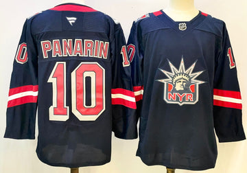 Artemi Panarin New York Rangers navy jersey