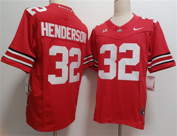 TreVeyon Henderson Ohio State Buckeyes red Limited jersey