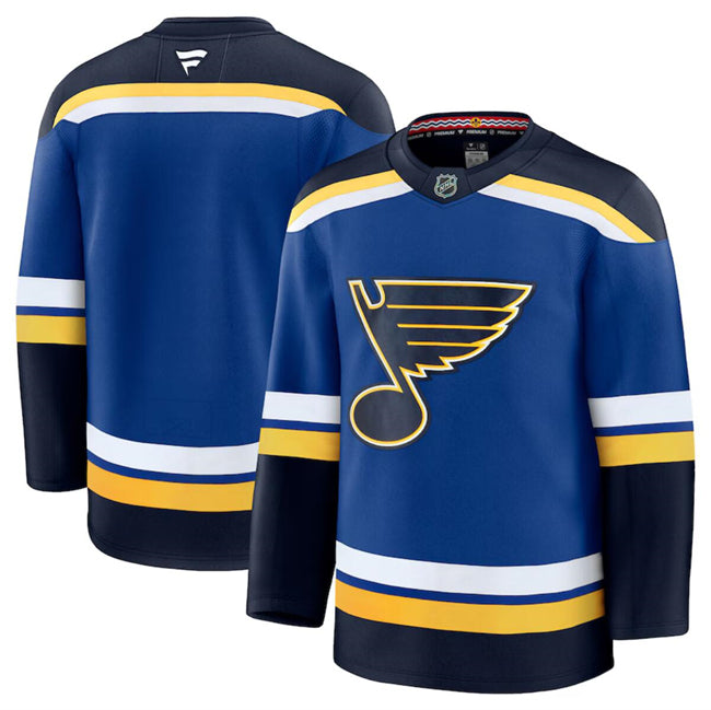 Custom St. Louis Blues blue Home jersey