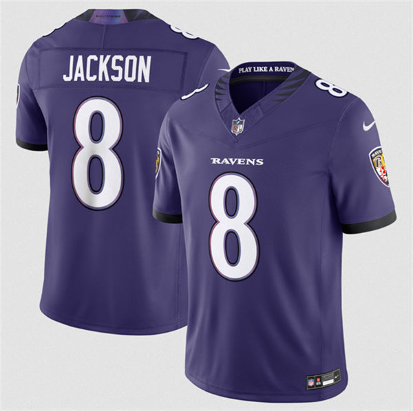 Lamar Jackson Baltimore Ravens purple Vapor jersey