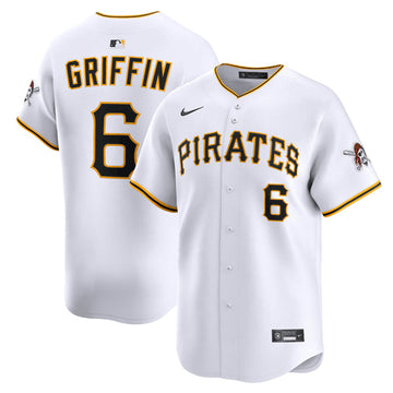 Konnor Griffin Pittsburgh Pirates white Limited jersey