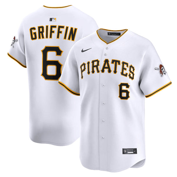 Konnor Griffin Pittsburgh Pirates white Limited jersey