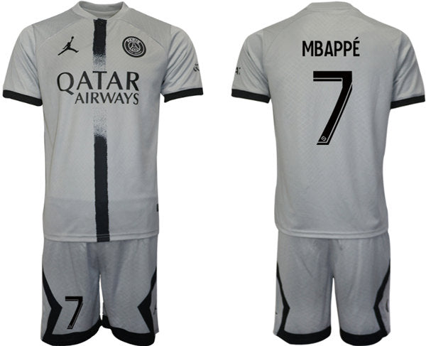 Mbappé Paris Saint-Germain gray jersey
