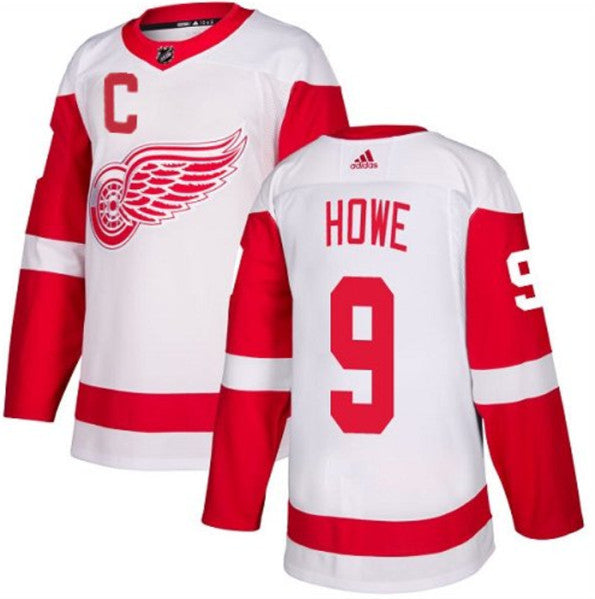 Gordie Howe Detroit Red Wings white jersey