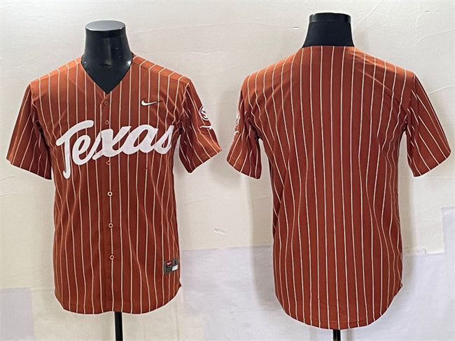 Custom Texas Longhorns orange jersey