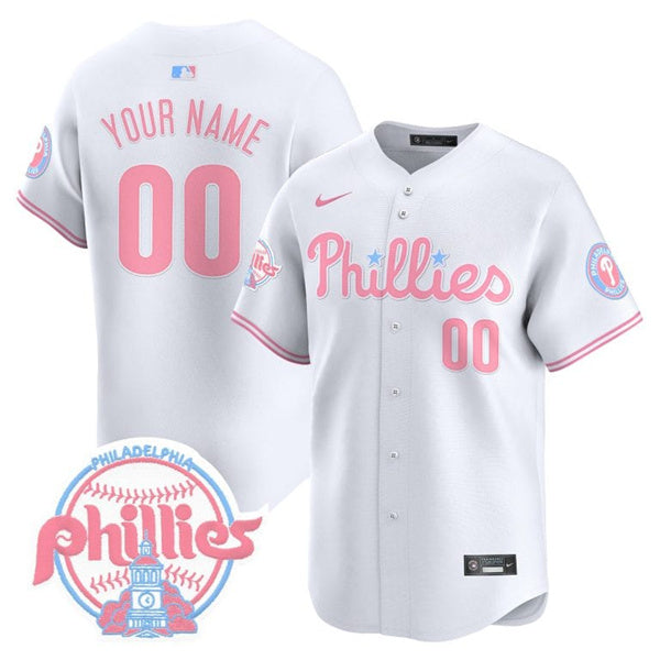 Custom Philadelphia Phillies white Vapor jersey