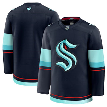 Custom Seattle Kraken navy Home jersey