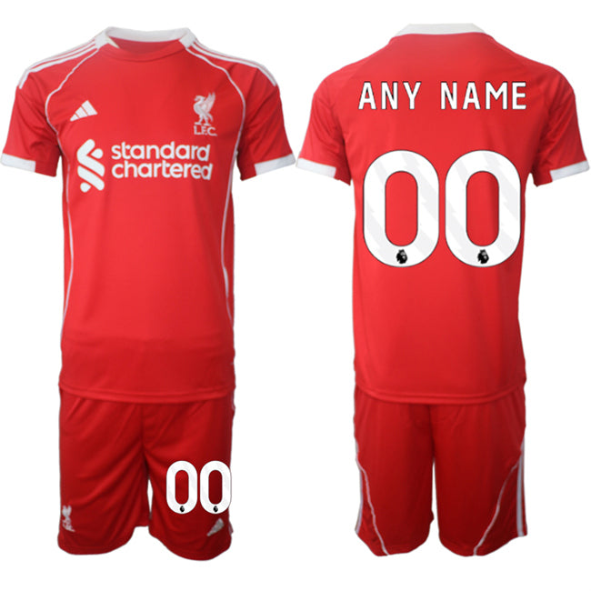 Custom Liverpool red Home jersey