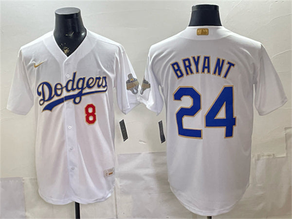 Los Angeles Dodgers white Gold Collection jersey