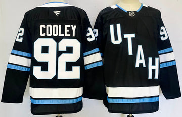 Logan Cooley Utah Mammoth navy jersey