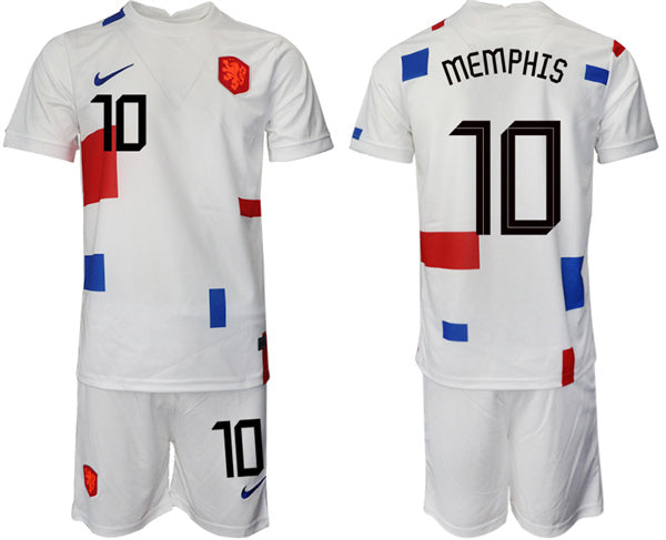 Memphis Netherlands National Team white Away jersey