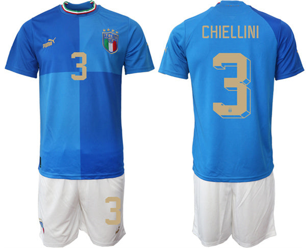 Chiellini Italy National Team blue Home jersey