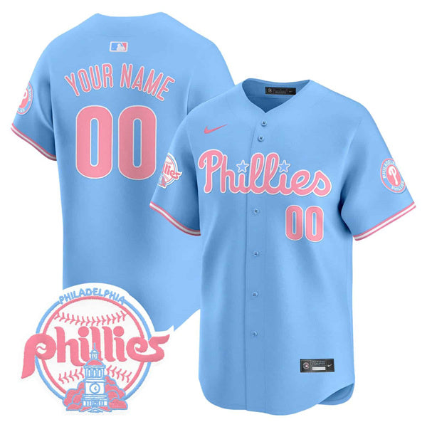 Custom Philadelphia Phillies blue Vapor jersey