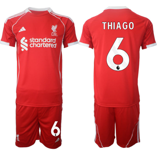 Thiago Liverpool red Home jersey