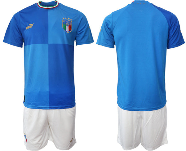 Custom Italy National Team blue Home jersey