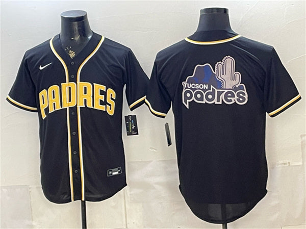 Team Big Logo San Diego Padres black Fashion jersey