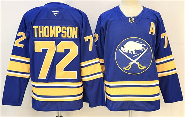 Tage Thompson Buffalo Sabres blue jersey