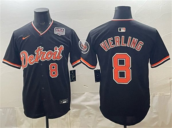Matt Vierling Detroit Tigers black Vapor jersey