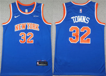 Karl-Anthony Towns New York Knicks blue jersey